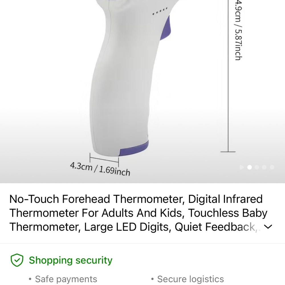 Infared thermometer - Picture 2 of 4